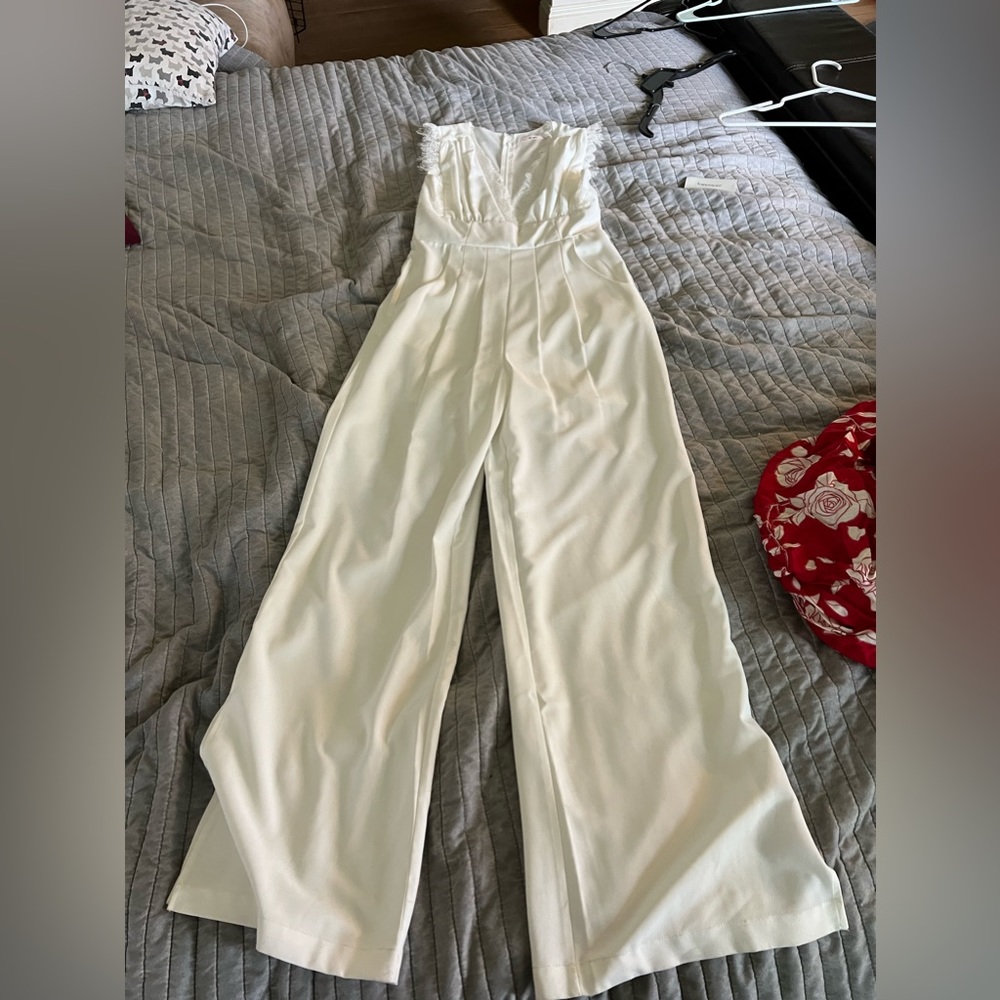 White trouser Jumpsuit
